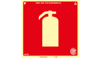 Placa Fotoluminescente – Extintor de Incêndio